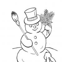 Desenhos para colorir Bonecos de Neve