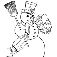 Desenhos para colorir Bonecos de Neve