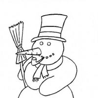 Desenhos para colorir Bonecos de Neve