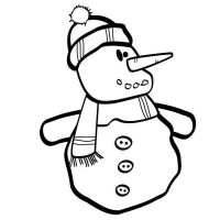 Desenhos para colorir Bonecos de Neve