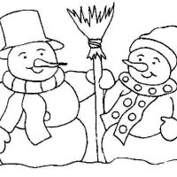 Desenhos para colorir Bonecos de Neve