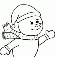 Desenhos para colorir Bonecos de Neve