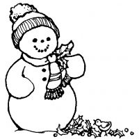 Desenhos para colorir Bonecos de Neve