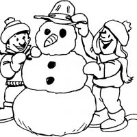 Desenhos para colorir Bonecos de Neve