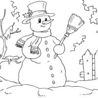 Desenhos para colorir Bonecos de Neve
