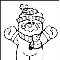 Desenhos para colorir Bonecos de Neve