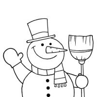 Desenhos para colorir Bonecos de Neve