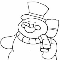 Desenhos para colorir Bonecos de Neve