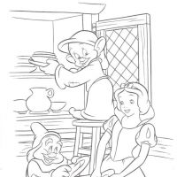 Desenhos para colorir Branca de Neve