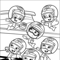 Desenhos para colorir Bubble Guppies