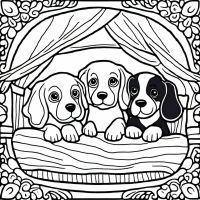 Desenhos para colorir Cachorros
