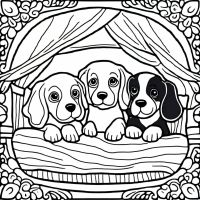 Desenhos para colorir Cachorros