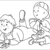 Desenhos para colorir Caillou