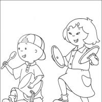 Desenhos para colorir Caillou