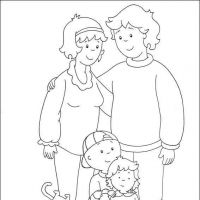 Desenhos para colorir Caillou