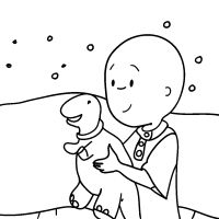 Desenhos para colorir Caillou