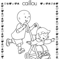 Desenhos para colorir Caillou