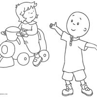 Desenhos para colorir Caillou