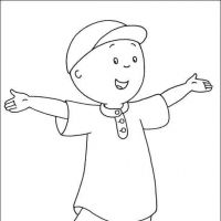 Desenhos para colorir Caillou