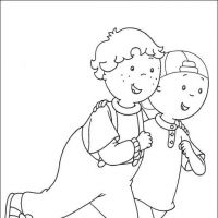 Desenhos para colorir Caillou
