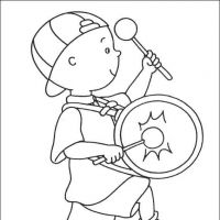 Desenhos para colorir Caillou