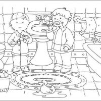 Desenhos para colorir Caillou