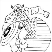 Desenhos para colorir Capitão América