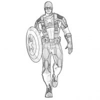 Desenhos para colorir Capitão América