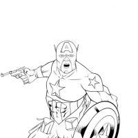 Desenhos para colorir Capitão América