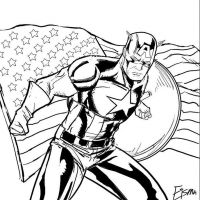 Desenhos para colorir Capitão América