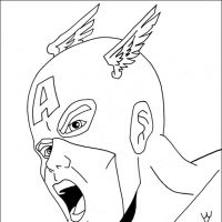 Desenhos para colorir Capitão América
