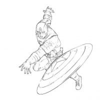 Desenhos para colorir Capitão América