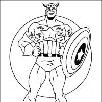 Desenhos para colorir Capitão América