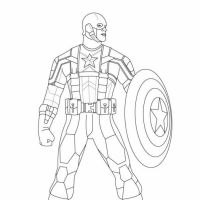 Desenhos para colorir Capitão América