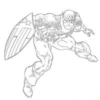 Desenhos para colorir Capitão América