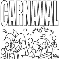 Desenhos para colorir Carnaval