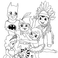 Desenhos para colorir Carnaval