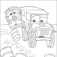 Desenhos para colorir Carros Filme