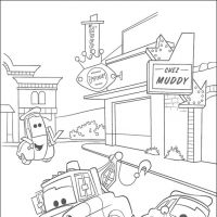 Desenhos para colorir Carros Filme
