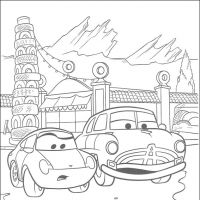 Desenhos para colorir Carros Filme