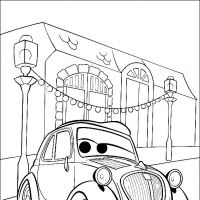 Desenhos para colorir Carros Filme
