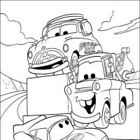 Desenhos para colorir Carros Filme