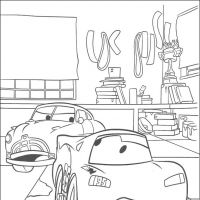 Desenhos para colorir Carros Filme