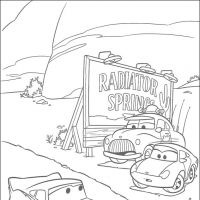 Desenhos para colorir Carros Filme