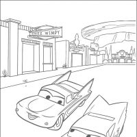 Desenhos para colorir Carros Filme