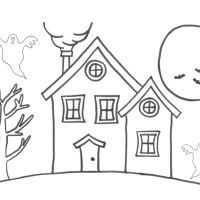 Desenhos para colorir Casas