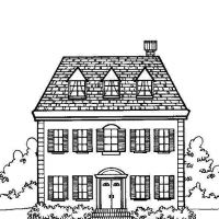 Desenhos para colorir Casas