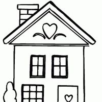 Desenhos para colorir Casas