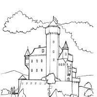 Desenhos para colorir Castelos