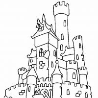 Desenhos para colorir Castelos